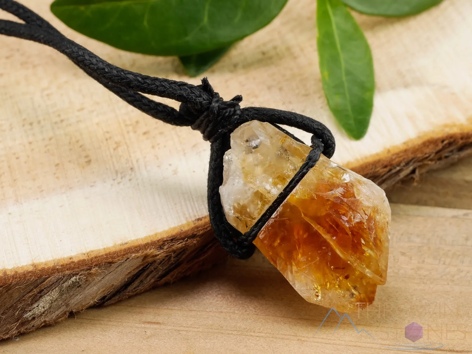 Raw CITRINE Crystal Necklace - Raw Crystal Necklace, Raw Birthstone Necklace, Pendant Necklace, Handmade Jewelry, E0929