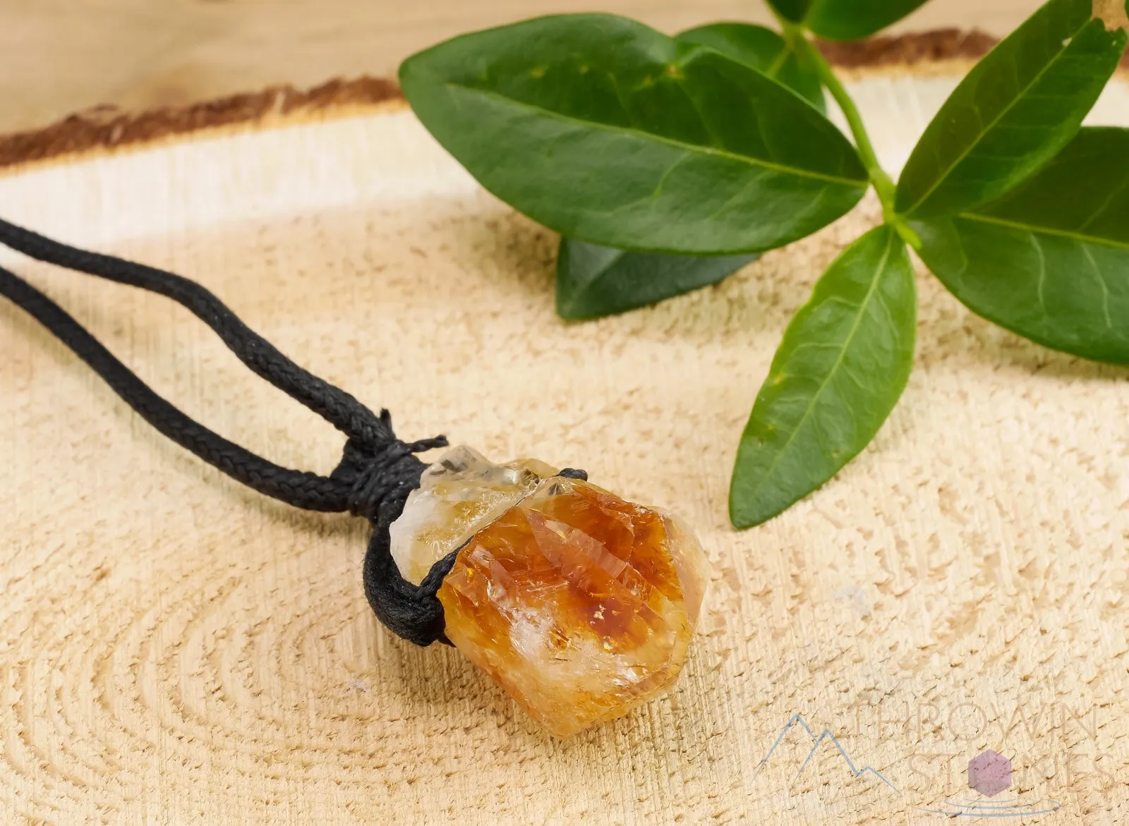 Raw CITRINE Crystal Necklace - Raw Crystal Necklace, Raw Birthstone Necklace, Pendant Necklace, Handmade Jewelry, E0929