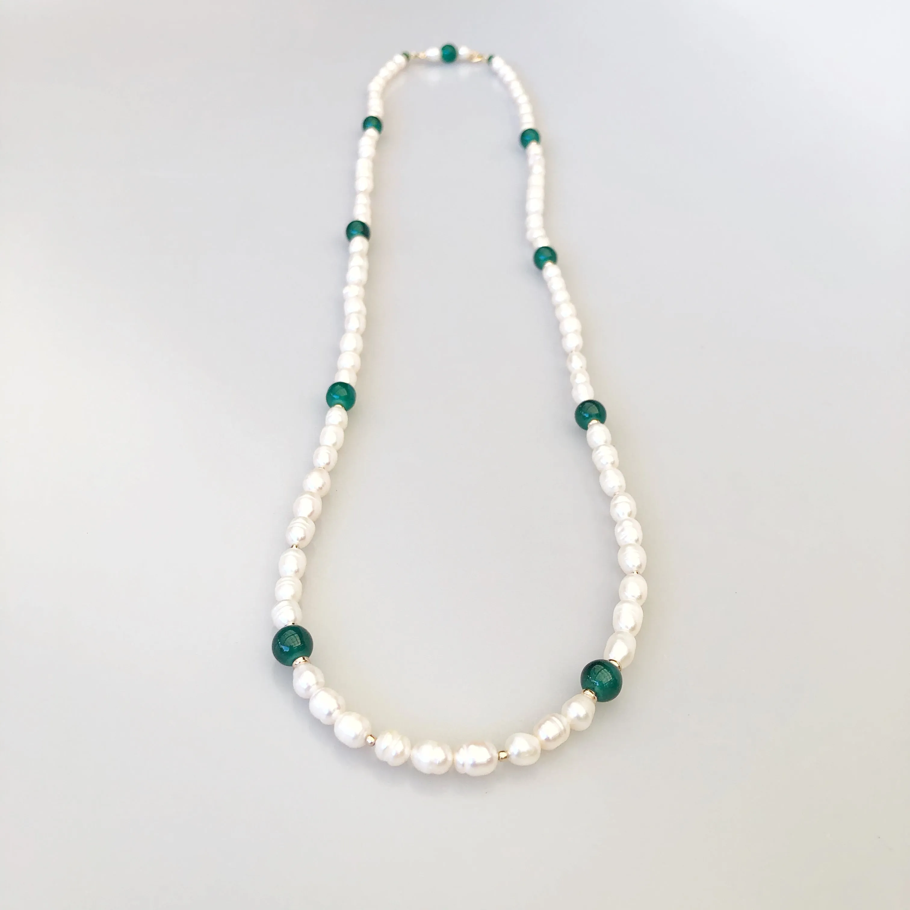 Return to Origin Beaded Pearl Necklace 32 Inch