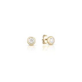 Roberto Coin Diamond Bezel Stud Earrings