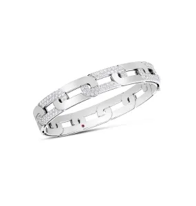 Roberto Coin Navarra White Gold Diamond Bangle