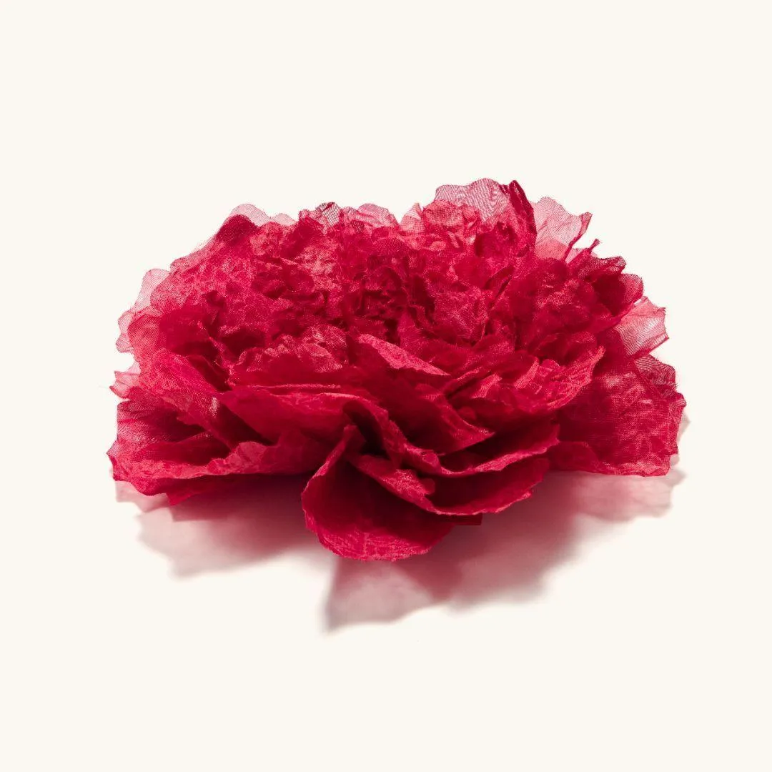 Rose Flower Brooch Ruby