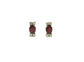 Ruby & Diamond Studs Ad No.1159