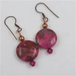 Ruby Crazy Lace Gemstone Earrings