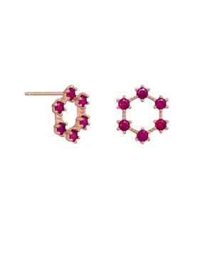 Ruby Festoon Earrings