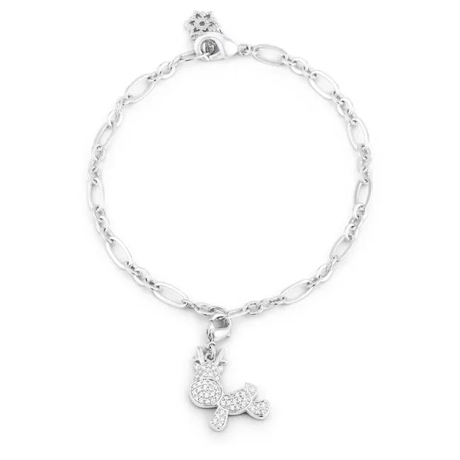 Rudy Reindeer Charm Bracelet - 7.5in