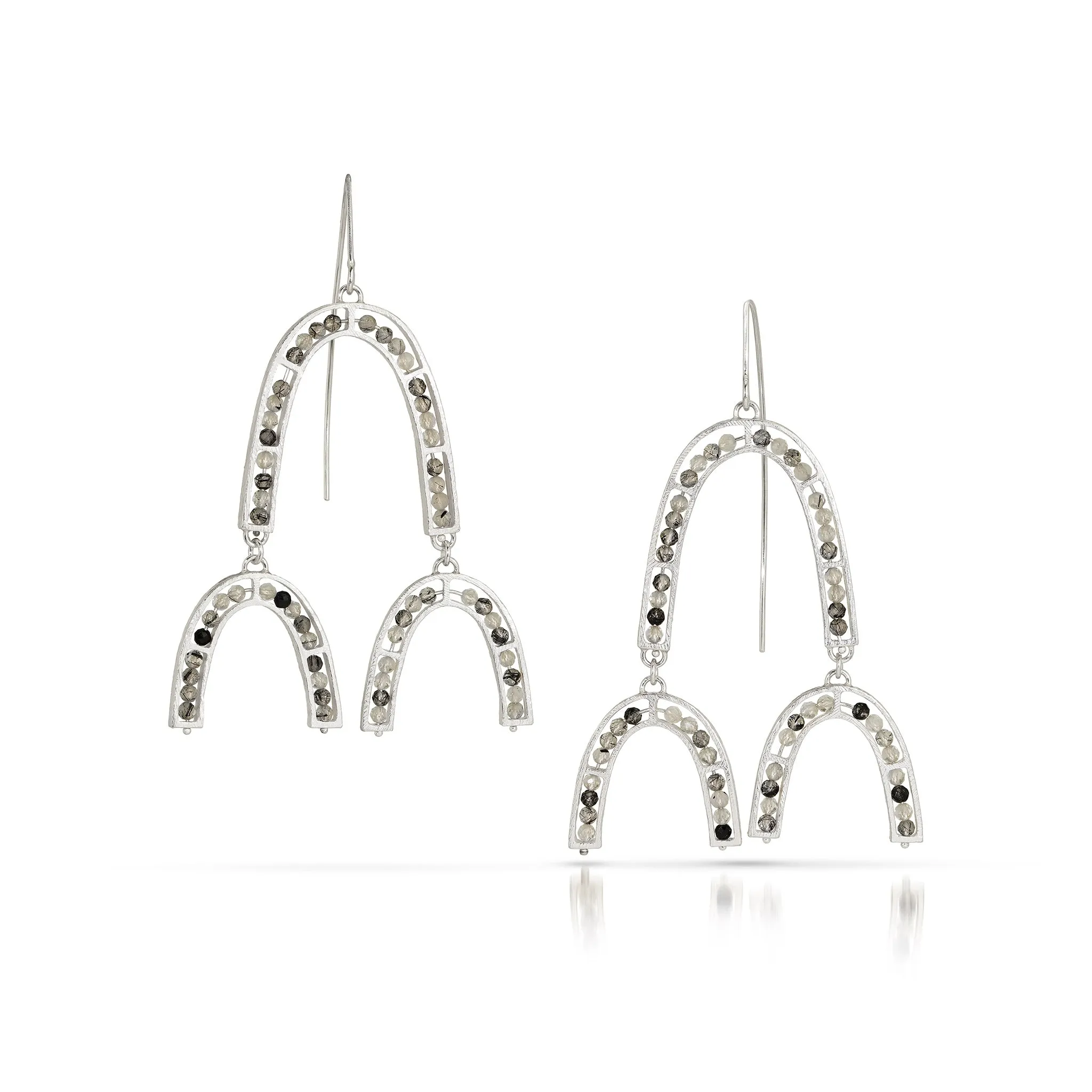 Segment Triple Arch Earrings