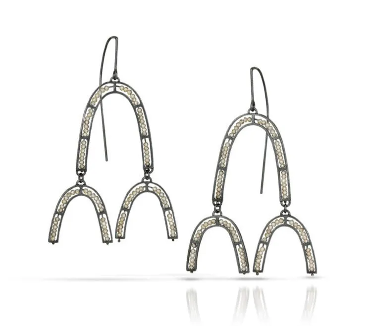 Segment Triple Arch Earrings