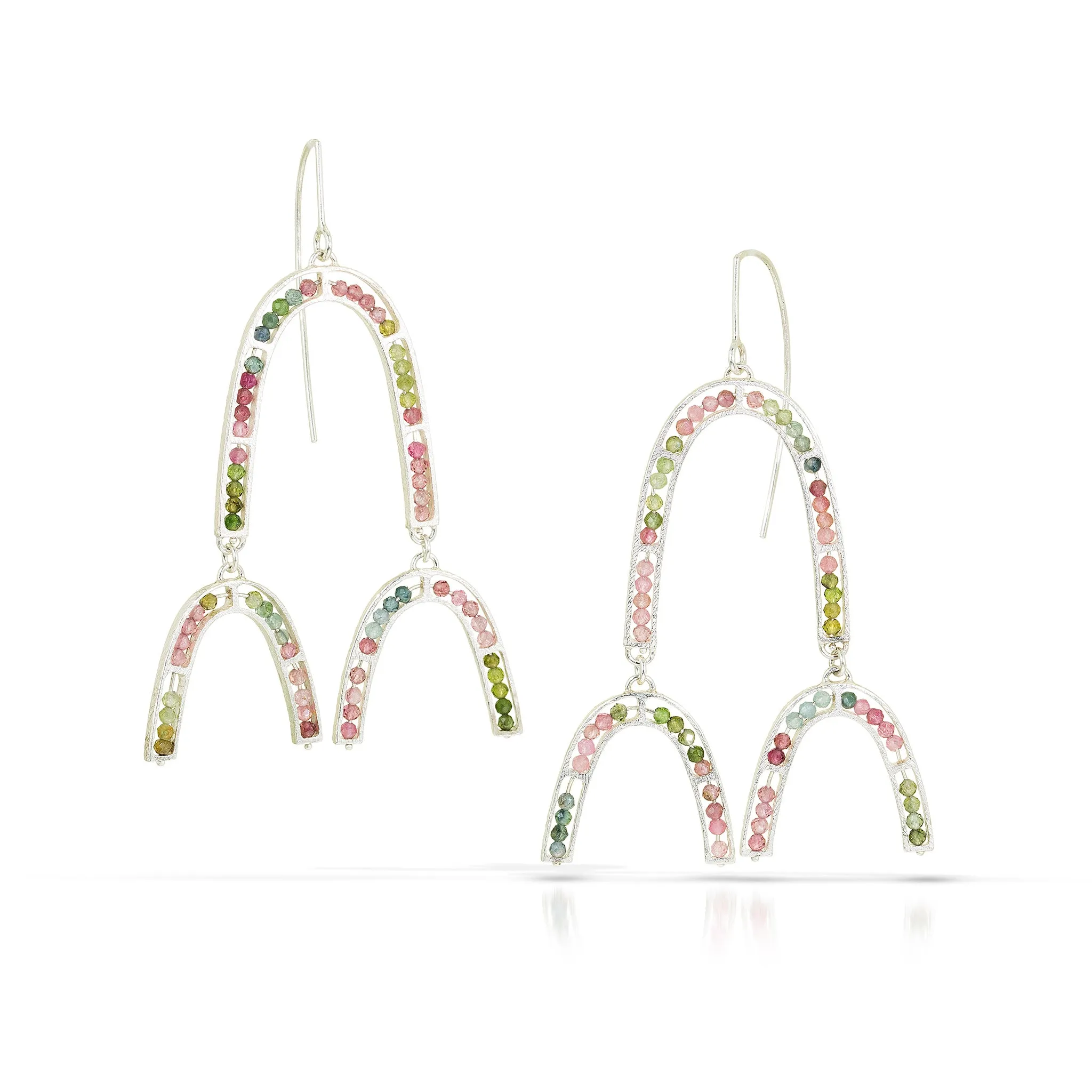 Segment Triple Arch Earrings