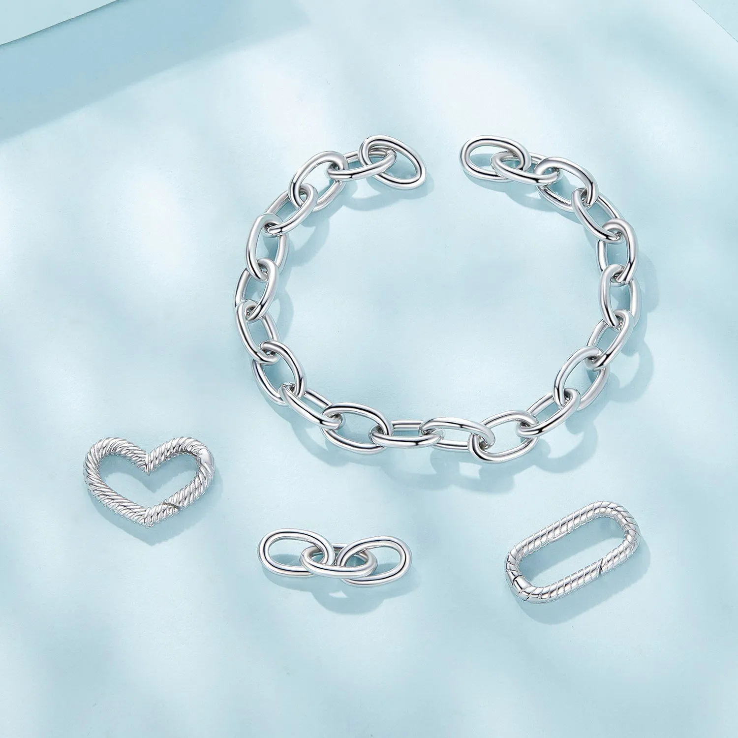 Simple Heart Chain Bracelet