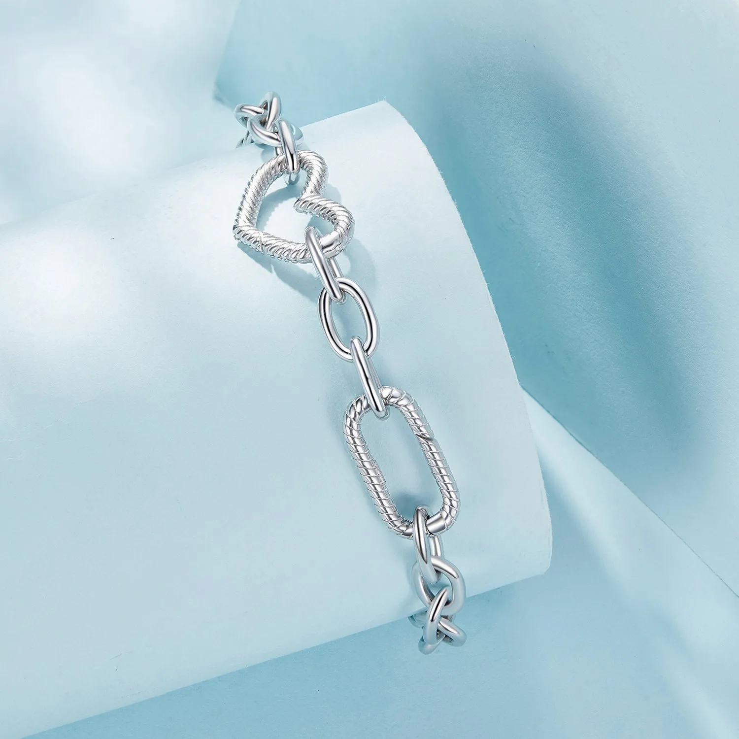 Simple Heart Chain Bracelet