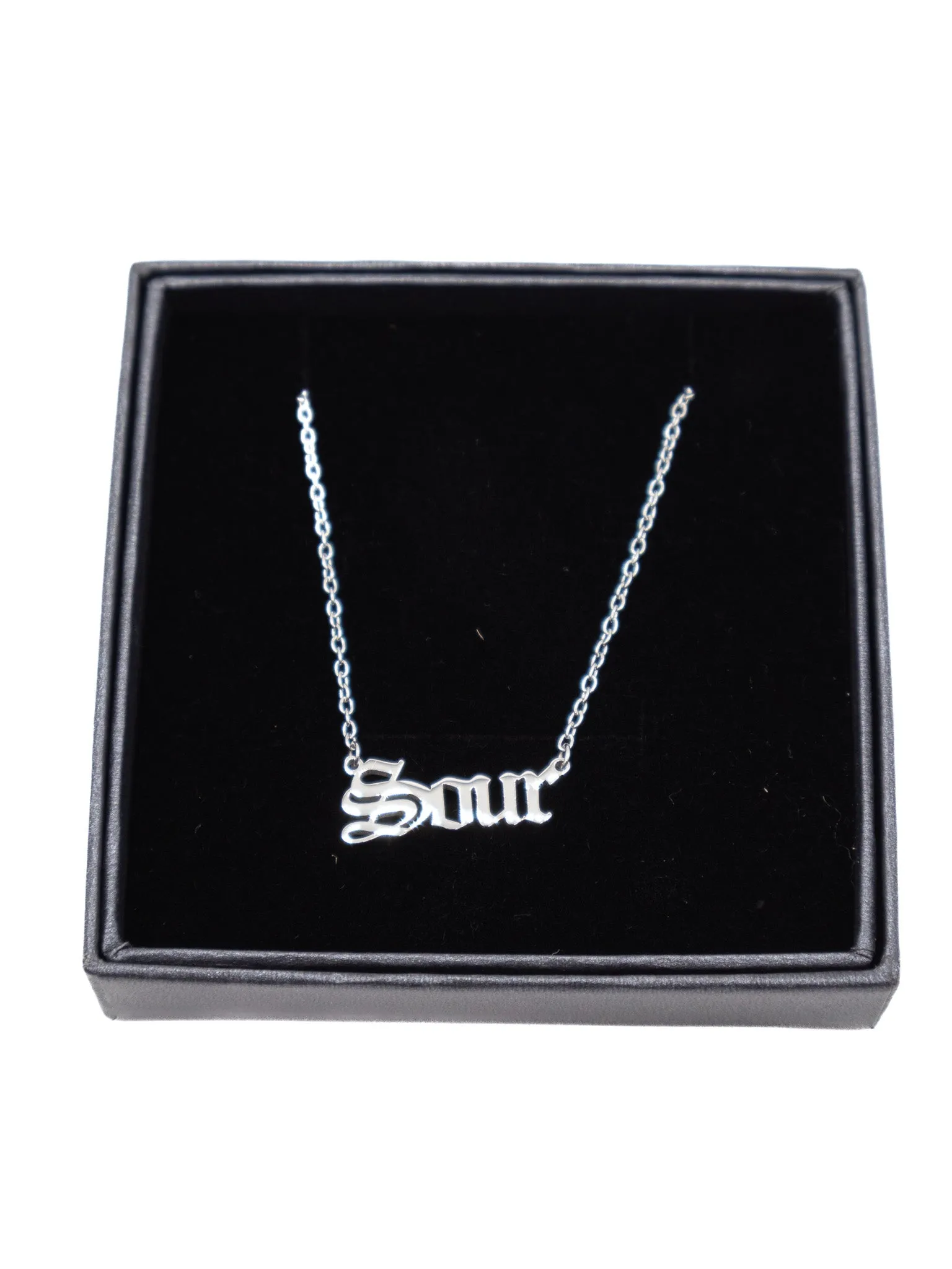 Sour Word Necklace- Silver