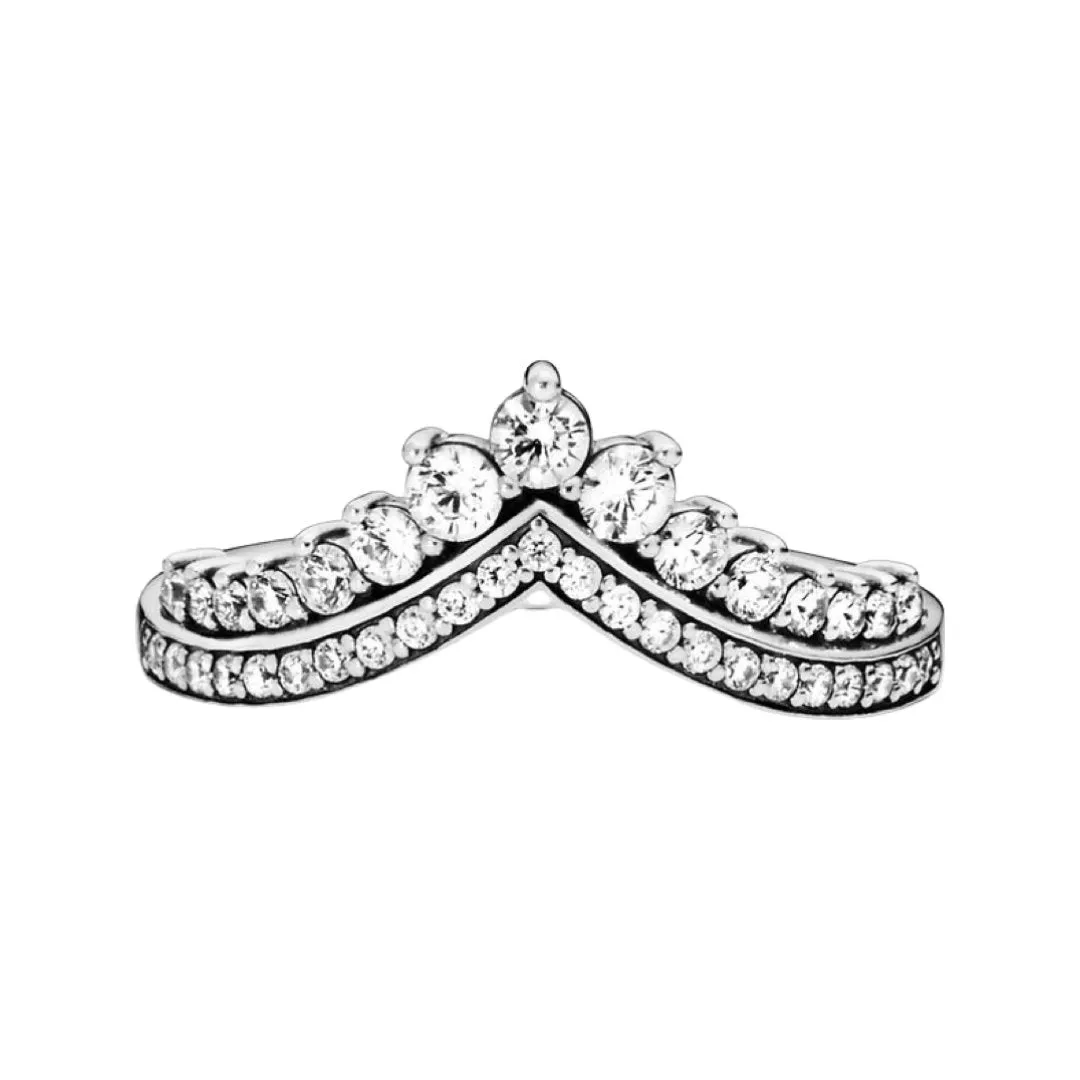 SPARKLING STACKABLE CROWN RING