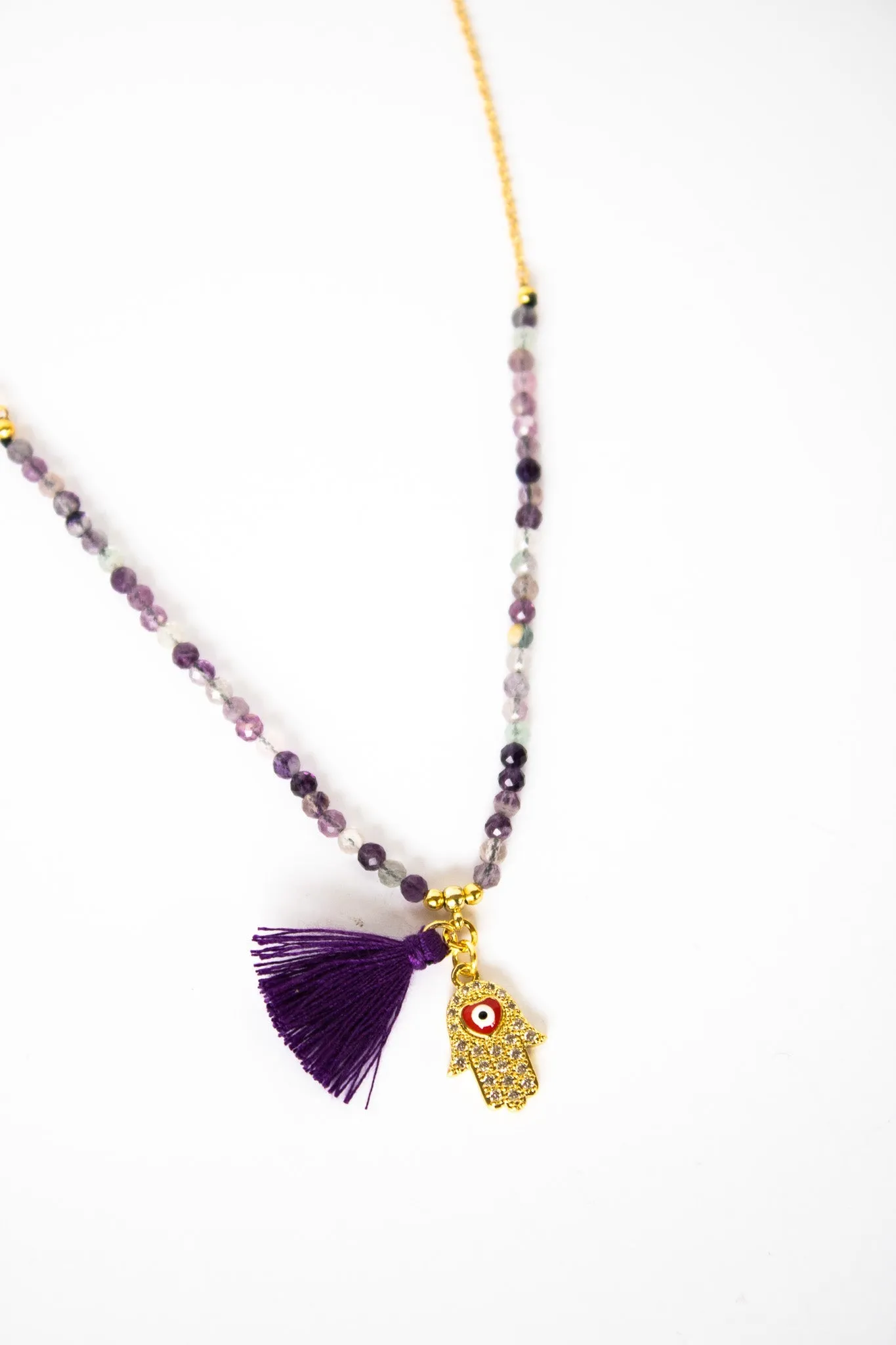 Spirits & Stones Hamsa Necklace