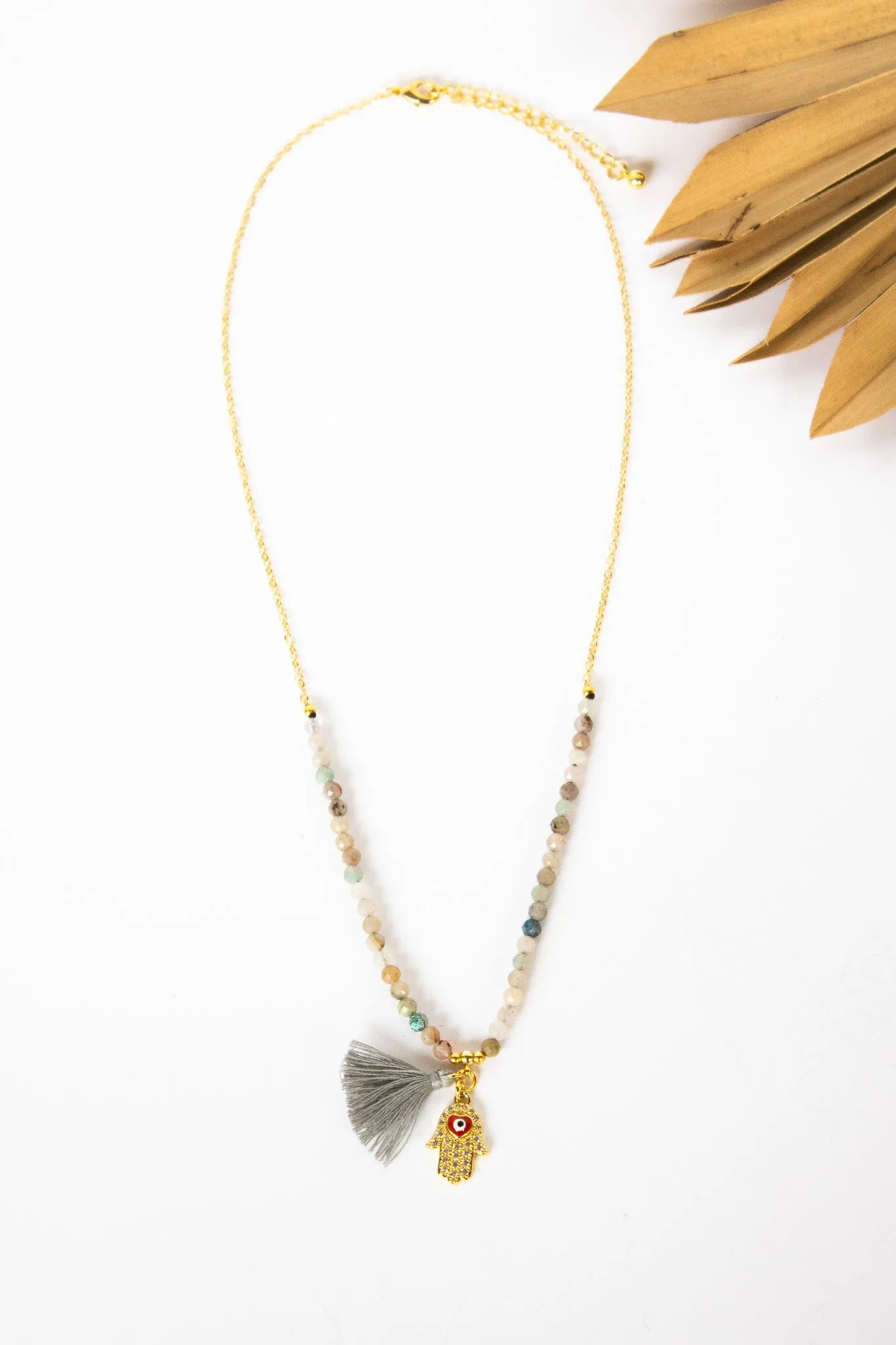 Spirits & Stones Hamsa Necklace