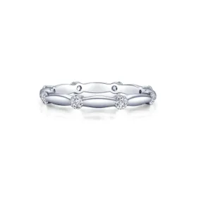 Stackable Wave Eternity Band