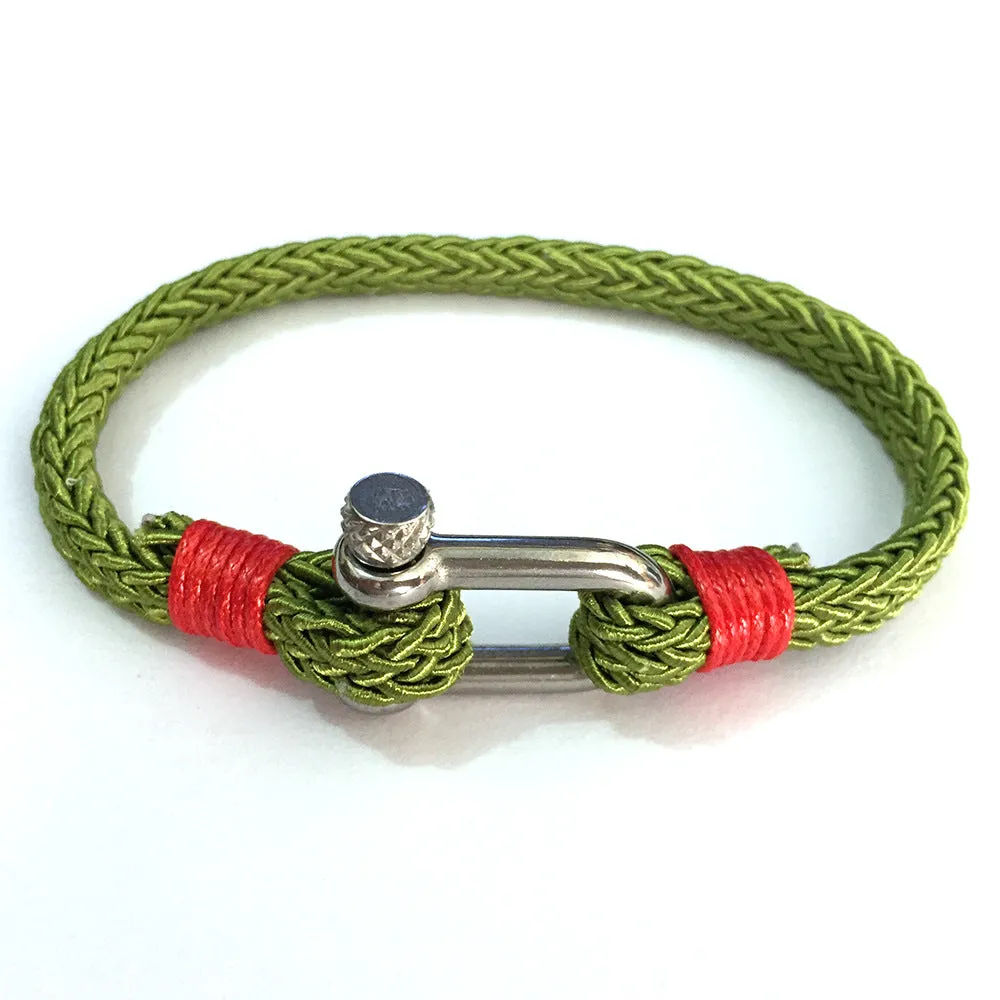 Stainless steel umbrella rope bracelet