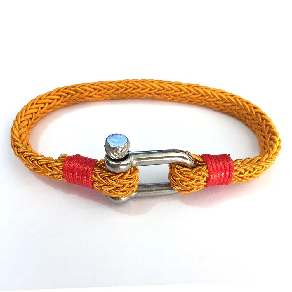 Stainless steel umbrella rope bracelet