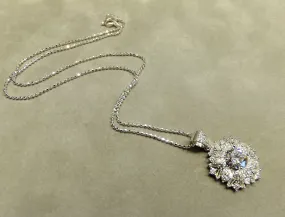 Sterling Silver Crystal Necklace