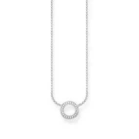 Sterling Silver Thomas Sabo Circular Zirconia Necklace