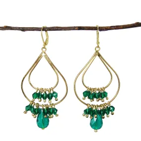 Tallulah Teardrop Chandeliers - Teal