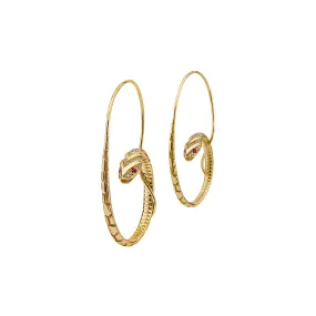 The Snake Hoop Earrings