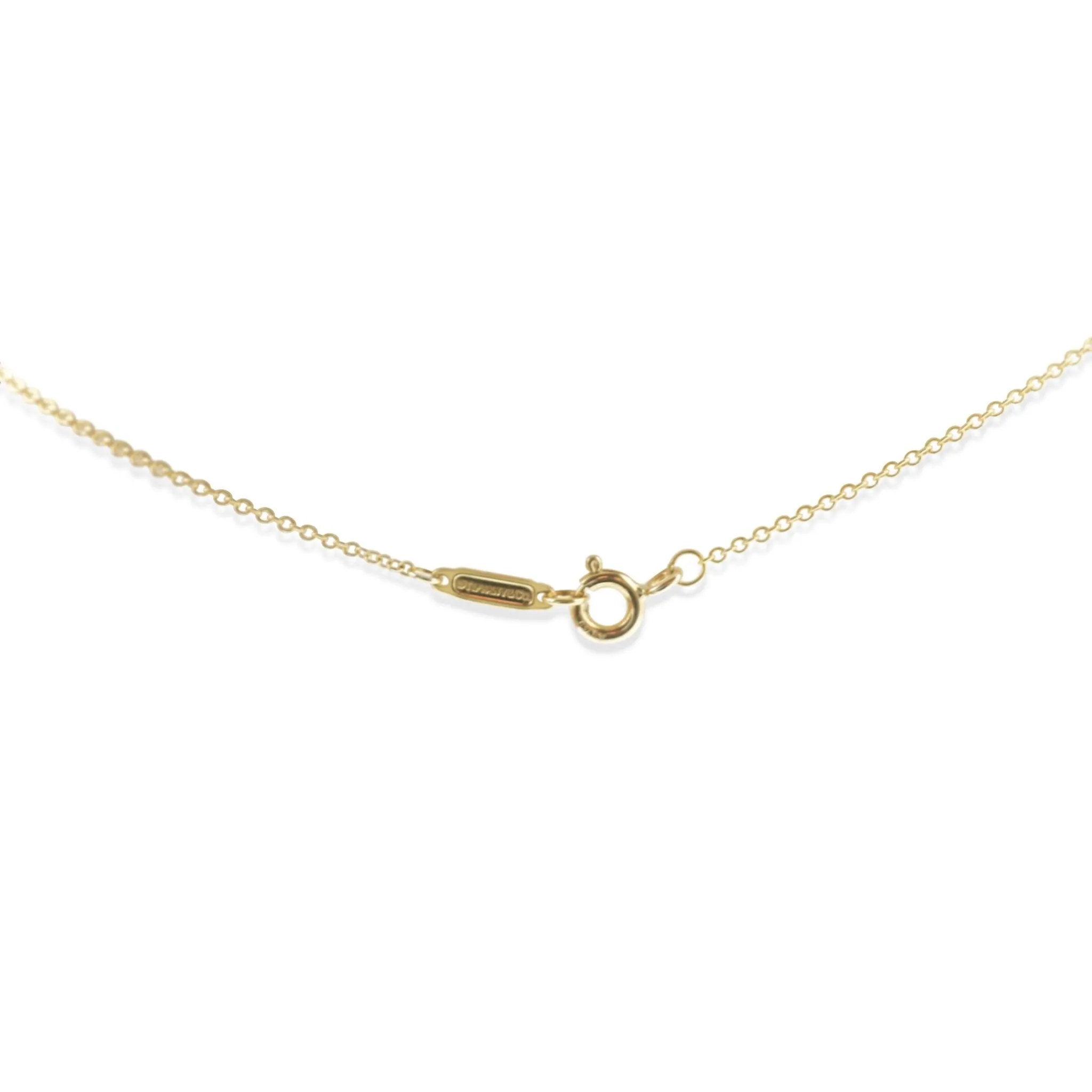 Tiffany & Co Schlumberger Lynn Diamond Pendant On Necklace