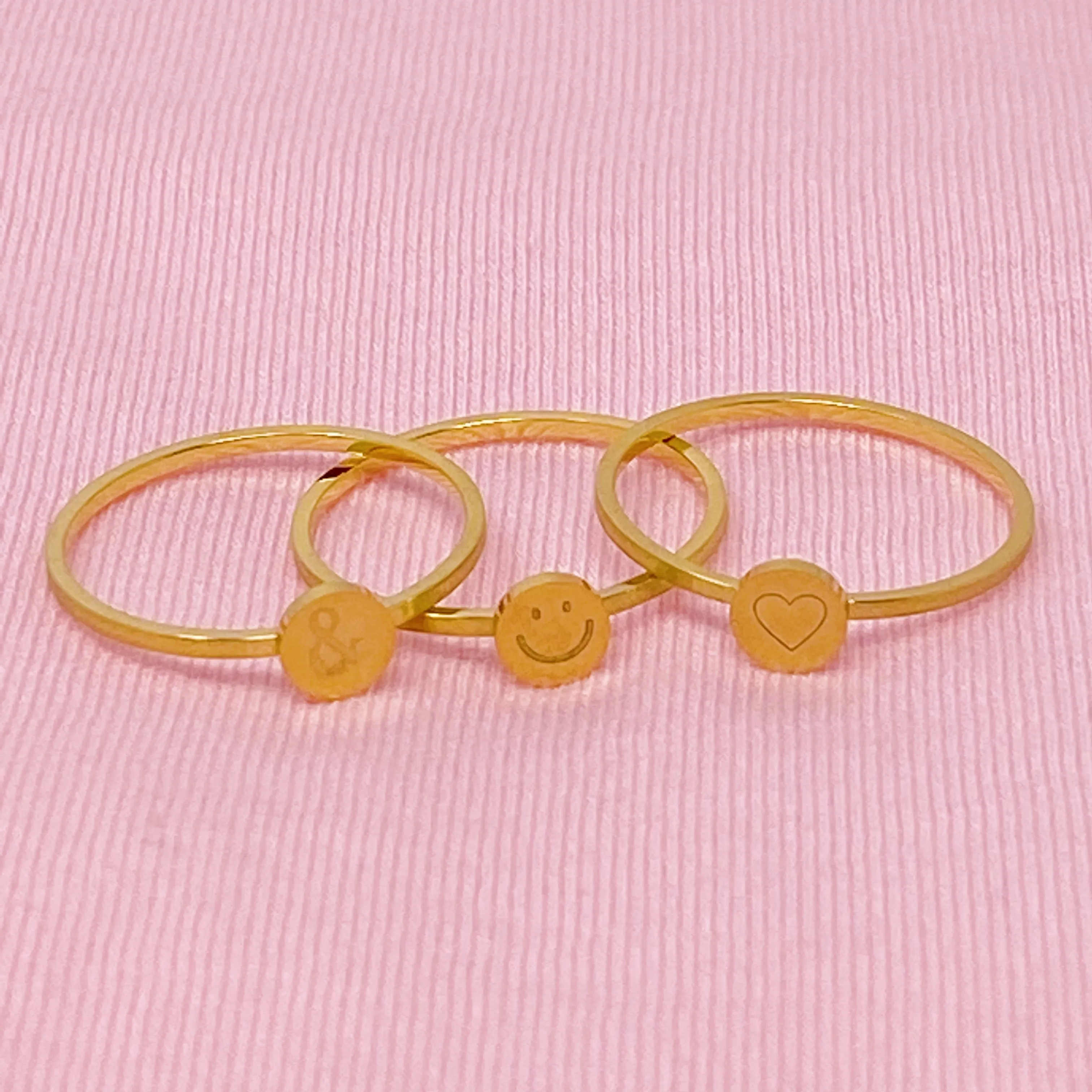 Tiny Disc Stackable Ring