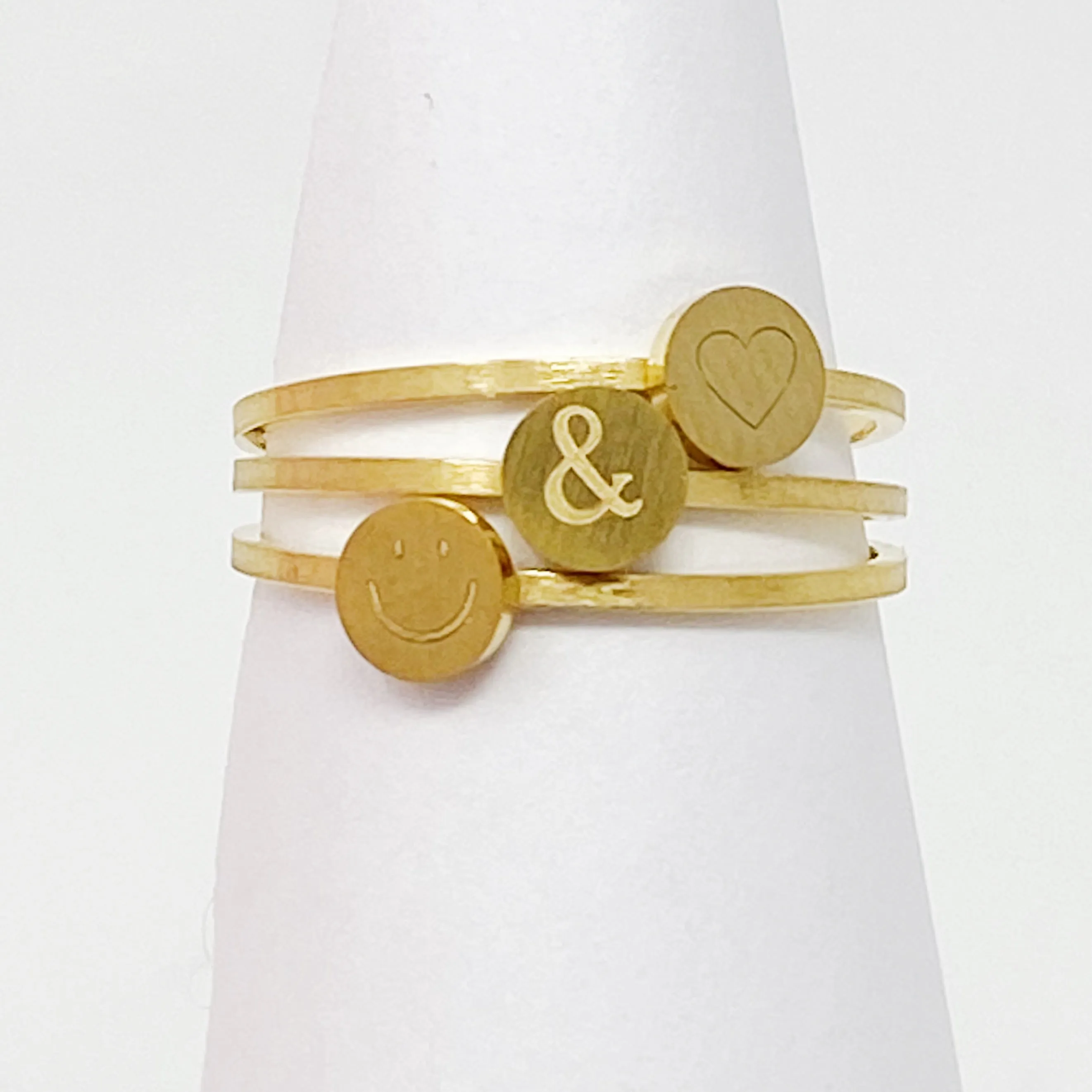 Tiny Disc Stackable Ring