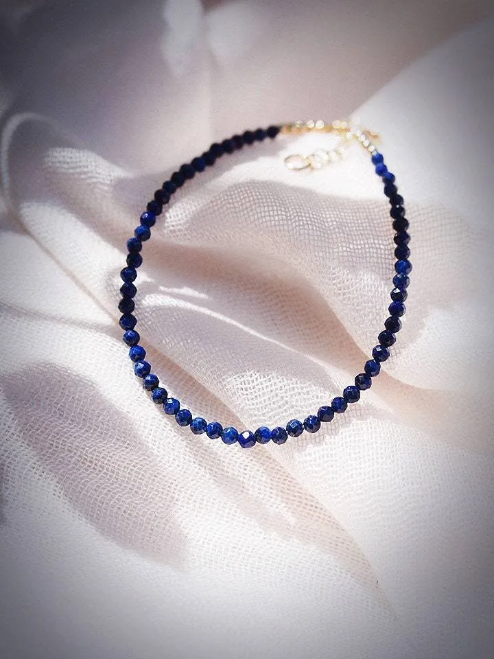 Tiny Lapis Lazuli Bracelet - Hokuao