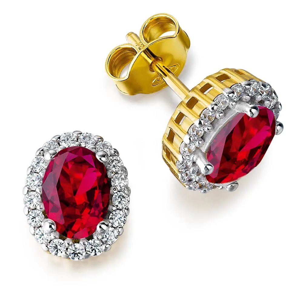 Tru-Ruby Cincature Earrings