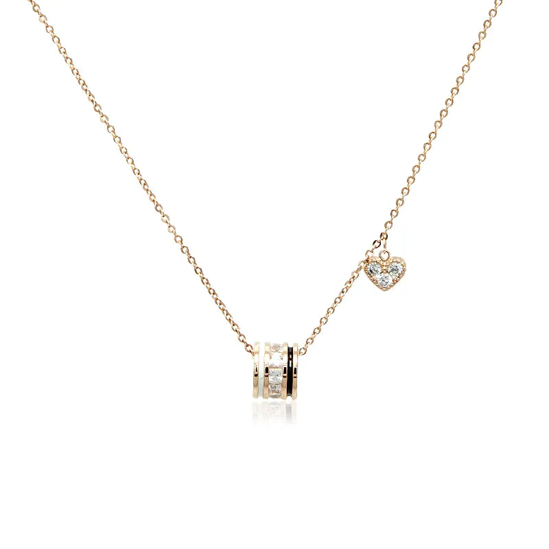 Tunnel Cubic Zirconia Necklace