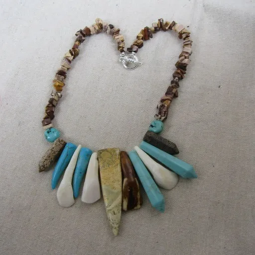 Unique Statement Necklace Rustic Look