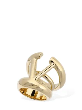 Valentino Garavani   V logo signature ring 