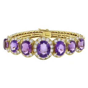 Van Cleef and Arpels Amethyst and Diamond Bracelet