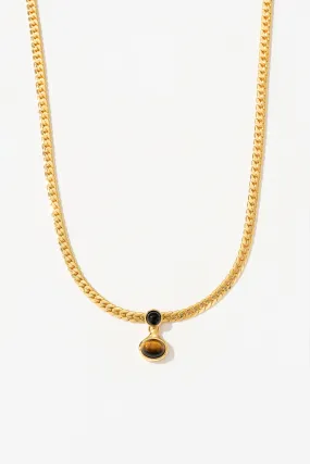 Verity Tiger's Eye Chain Necklace