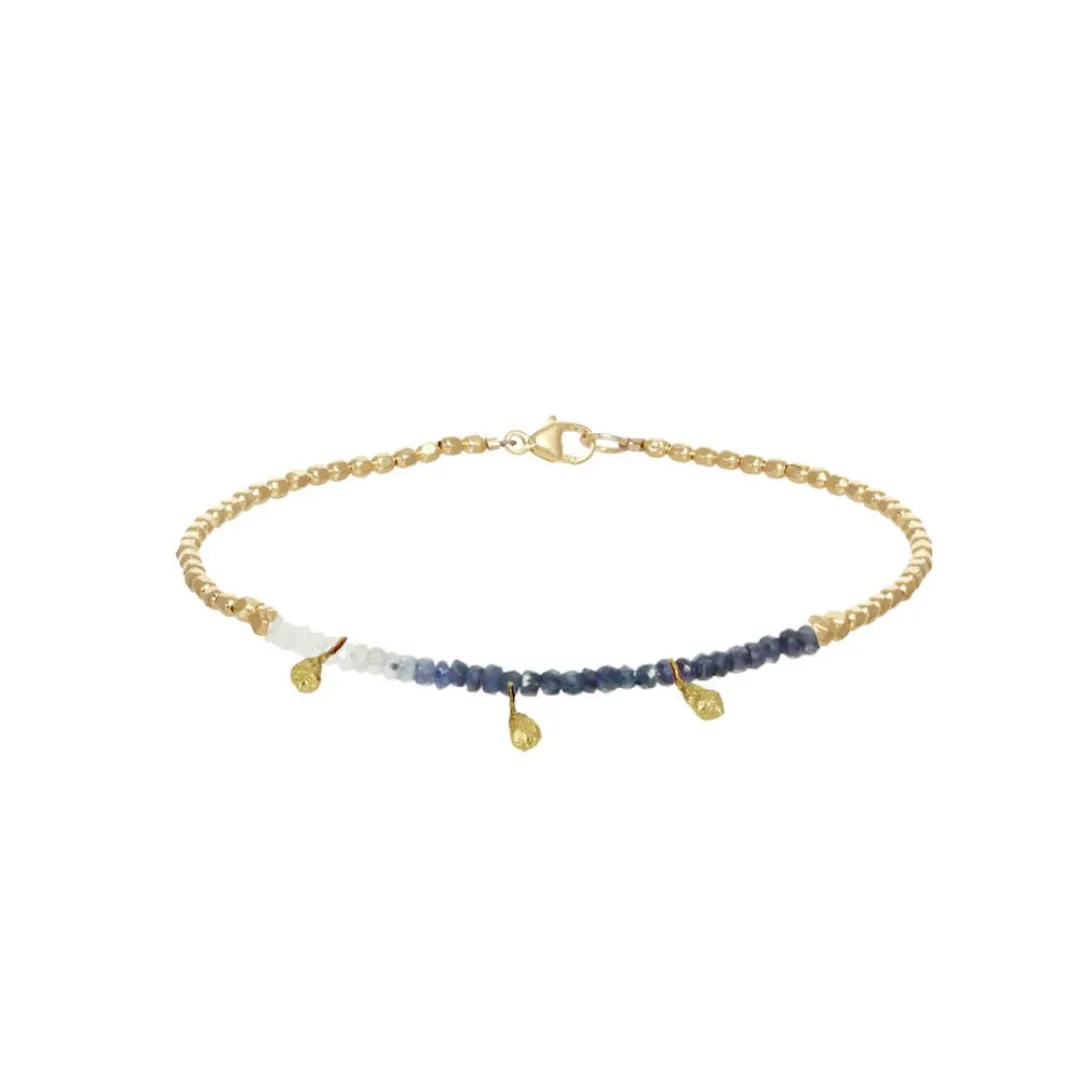 Vermeil Sapphire Ginger Pod Bracelet