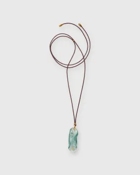 Vetri Cord Necklace in Aqua