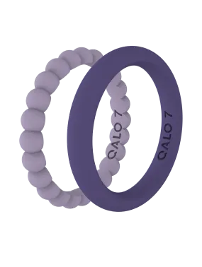 Women's Bead & Classic Lilac & Purple Double Stack