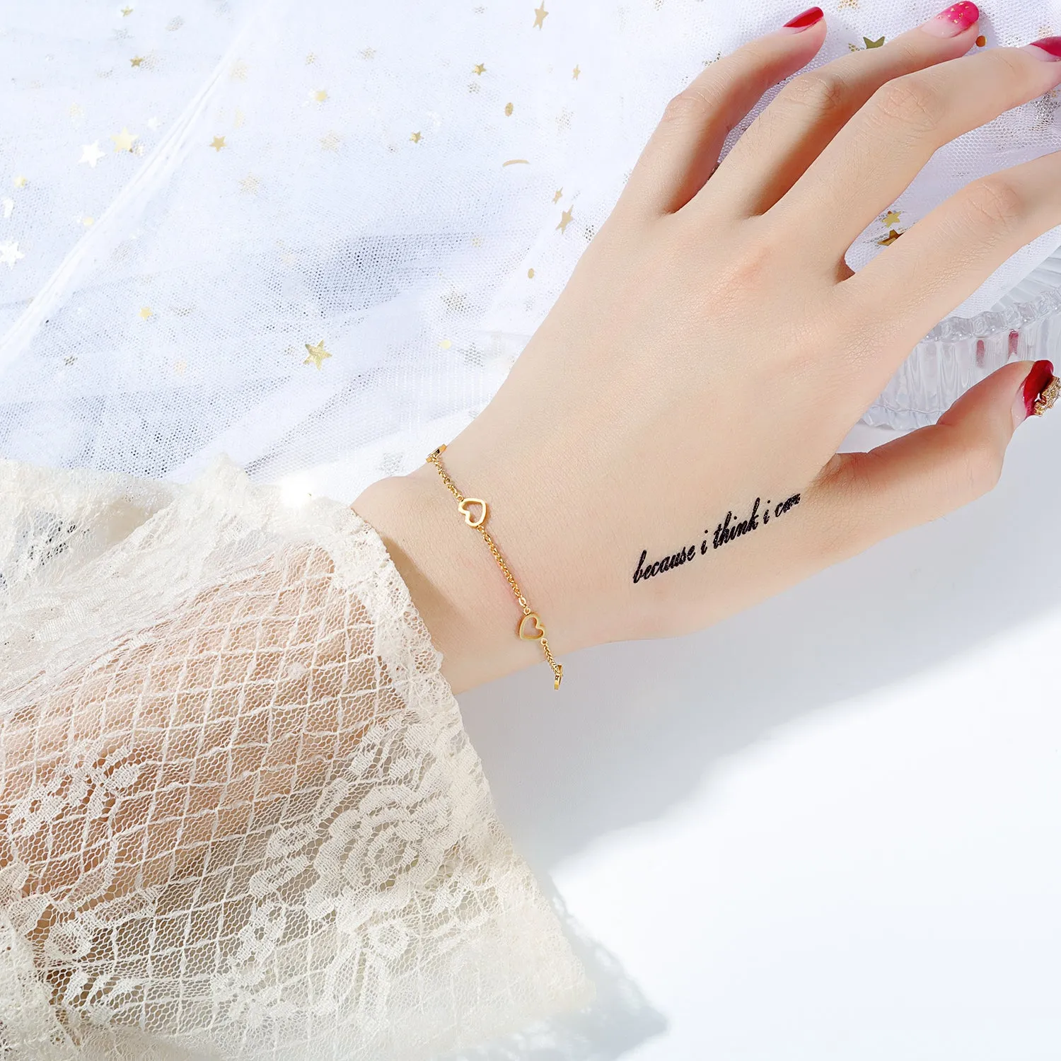 Women's Fashion Cute Heart Bracelet