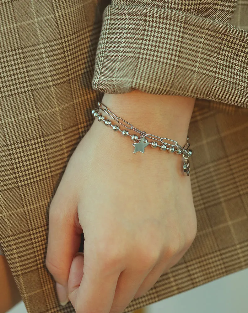 Women's Fashion Star and Smiling Bracelet