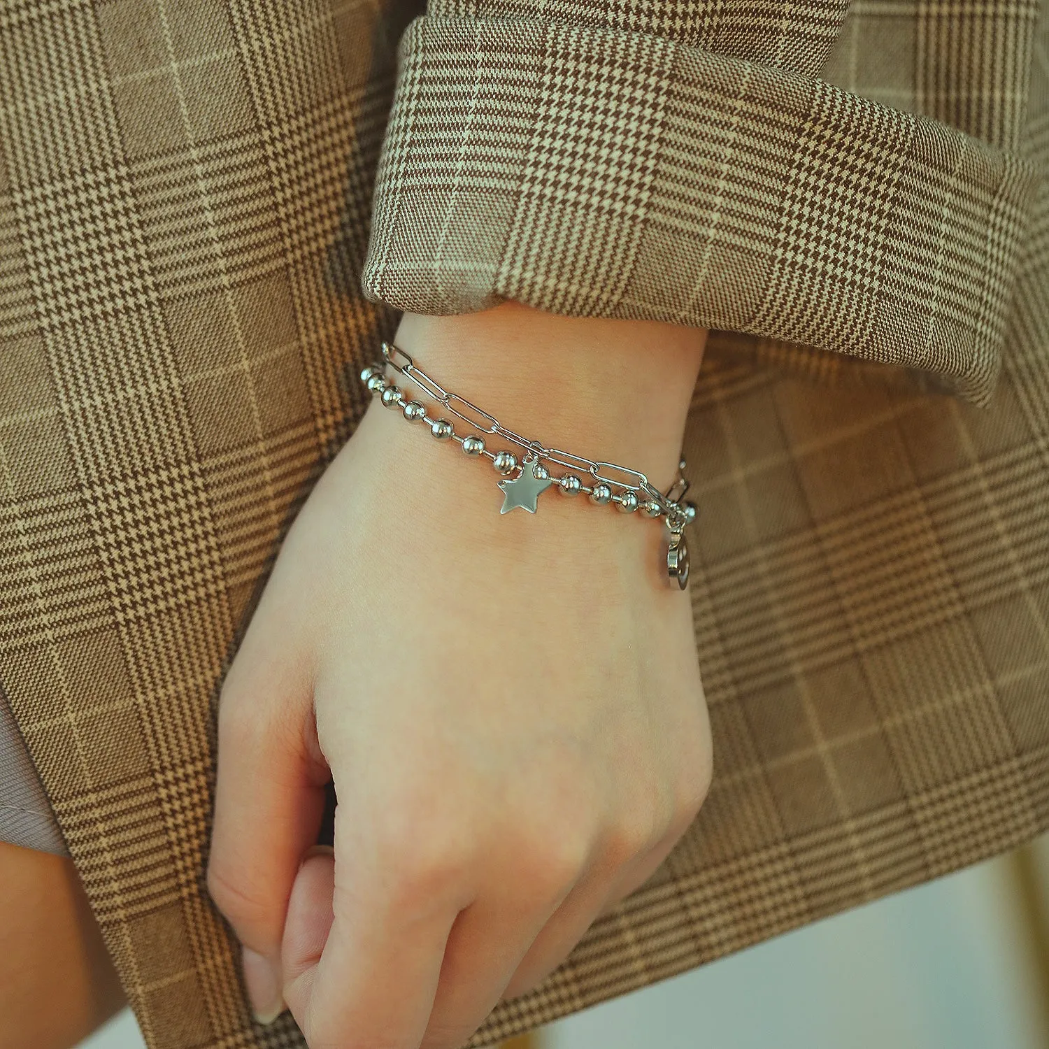 Women's Fashion Star and Smiling Bracelet