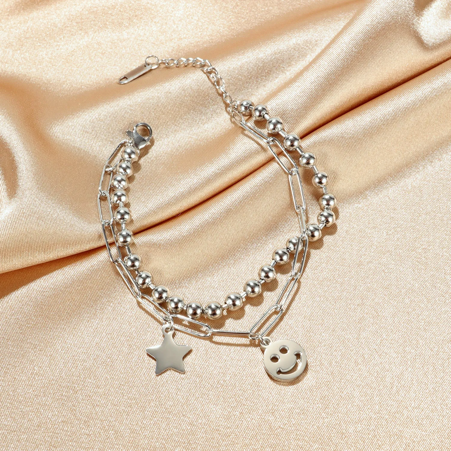 Women's Fashion Star and Smiling Bracelet