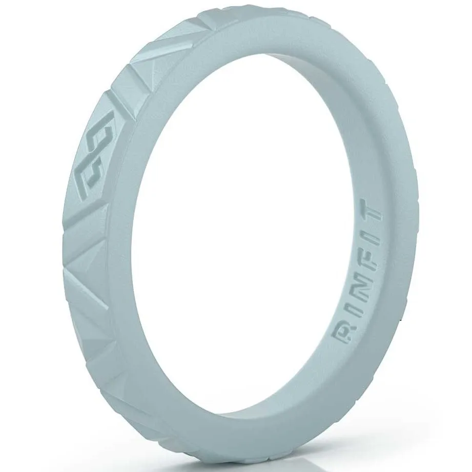 Women's Infinity Silicone Stackable Rings. Stylish Design, Comfortable & Durable Wedding Band