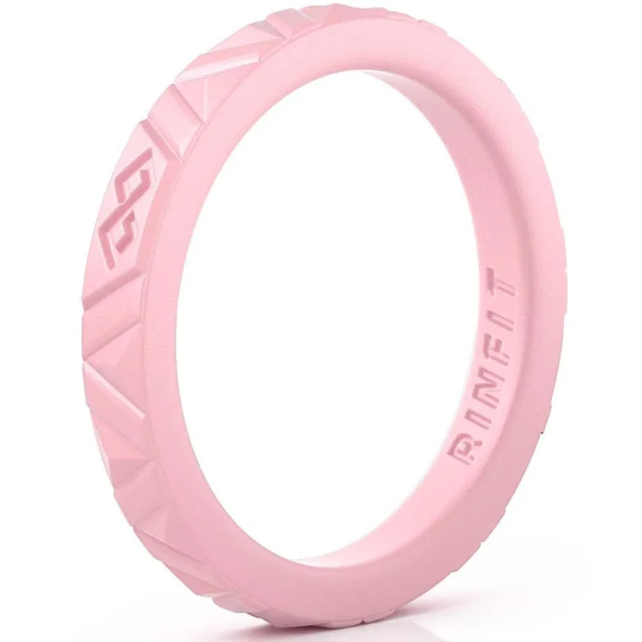 Women's Infinity Silicone Stackable Rings. Stylish Design, Comfortable & Durable Wedding Band