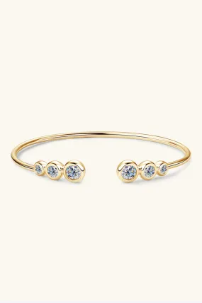 Women's Sparkling 1.8 Carat Moissanite Sterling Silver Bracelet