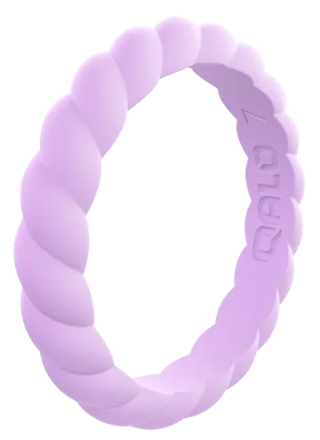 Women's Stackable Twist Silicone Ring