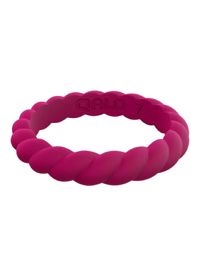 Women's Stackable Twist Silicone Ring