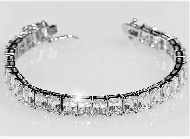 Yasmine Radiant CZ Statement Bracelet - 7in