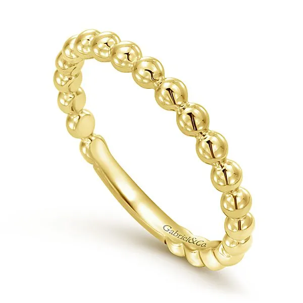 Yellow Gold Stackable Ladies Ring